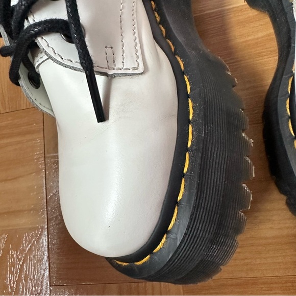 White Jadon Platform Dr Martens - Picture 5 of 9